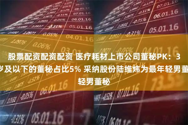 股票配资配资配资 医疗耗材上市公司董秘PK：30岁及以下的董秘占比5% 采纳股份陆维炜为最年轻男董秘